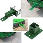 Lawn Trailer Mower Zero Turn Tractor Hitch For John Deere Rear Gas Z Trak Green