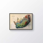 South Africa Map  South Africa 2d Relief Map  South Africa Vintage Map - 2d Flat