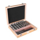 30pcs Keyway Broach Kit Hss With 5 Broach Cutter   18 Collared Bushing   7 Shim