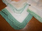 Lot Of 40 Vtg Hankies Cutters Sew Crafts Crochet Printed Tatting Holiday