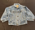 Vintage Little Levi s Orange Tab Toddler 4t Jean Trucker Jacket Blue Denim Usa