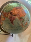     vintage Replogle World Classic Series 12  Globe Wire Metal Frame Base