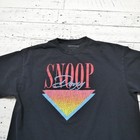 Snoop Dogg Shirt Mens Large Black Retro Triangle Graphic Rap Hip Hop Tee Top