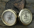 Compass Solid Brass Boy Scout Of America Pocket Handmade Gift Nautical With Case