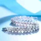 8 Ct Round Lab Created Diamond Women s Tennis Anklet 14k White Gold Finish