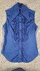 Vintage 1970s By Patty s Of Texas Disco Rockabilly Button Down Sleeveless Shirt 