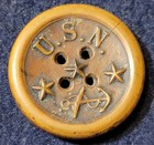Civil War Era Hard Rubber Navy Enlisted P-coat Goodyear Button Albert  Na-137-a1