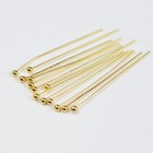 200pcs Gold Silver Plated Copper Ball Head Pins For Diy Jewelry Making Findings