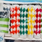 Vintage Hi-jacs Knit Drink Glass Coasters Set Of 16 Original Box Mid Century Bar