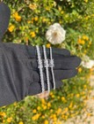 Moissanite Tennis Bracelet 7 Inch 3mm Stones Iced Out 925 Silver