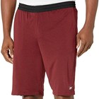 Reebok Men s Workout Ready Melange Knit Shorts  Maroon  S  M  L  Nwt  Authentic