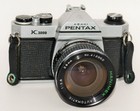 Pentax K1000 35mm Film Camera Kit  Smc 50mm   2 Lenses   Extras - Tested Working
