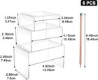 8-piece Acrylic Display Risers Clear For Desserts Figures