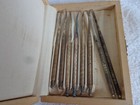  set Of 8 Vintage Walnut Pecan Seafood Tools Picks In Wood Box