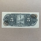          1961 Mexico 5 Pesos Gypsy Queen Mexican Banknote Billetes Mexican Currency
