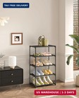 5 Tier Narrow Shoe Rack 16 3  Small Space Entryway Closet Storage Organizer