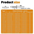 16sizes Black Rivets Assortment Kit 3 32  1 8  5 32  3 16  Aluminum Blind Riv   