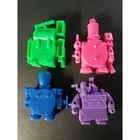 Vintage Set Of 4 Coin Bank Warrior Gumball Vending Machine Toys Sku 33