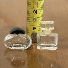 Vintage Designer Perfume Glass Mini Bottles Various Brands Lot Of 13 Empty
