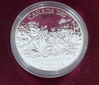 1989 Canadian Mackenzie River Bicentennial _ 500 Silver Dollar
