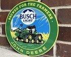 12 Inch John Deere Busch Farm Equipment Metal Sign