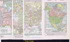 Canada  West Indies    The United States- 1947 Double-sided Color Map Prints