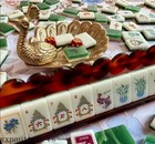 New  Vibrant Layered Mahjong Tiles     Full American Set 160tiles - Jade Horse