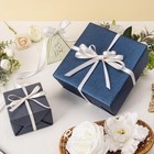 White Satin Ribbon With Gold Edge double Faced Satin 3 8 Inch X Continuous 50   
