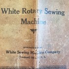  White Rotary Sewing Machine Instruction Manual Book 11 Oil Saturated Vintage