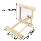 Bird Mirror Swing  Parrot Cage Toys  Hanging Play With For Macaw African Greys