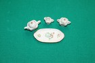 Vintage Occupied Japan Porcelain Miniature Dollhouse Tea Serving Set  W  Platter