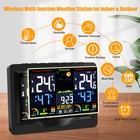 Digital Lcd Indoor   Outdoor Weather Station Alarm Clock Thermometer Wireless