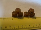 Old Antique Vtg Bakelite Catalan Dice 5 8 Rounded Corners Butterscotch