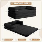 5-in-1 Convertible Folding Sofa Bed Corduroy Futon Couch Sleeper With Pull Out