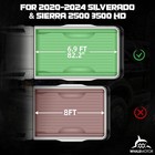 Truck Tonneau Cover For 2020-2026 Chevy Silverado Sierra 2500hd 3500hd 6 9ft Bed