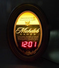Sweet Vintage Michelob Lager Digital Light Up Beer Clock Sign Anheuser-busch