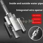 2pcs Integrated Internal   External Pipe Threading-tool pvc Pipe Threader Kit