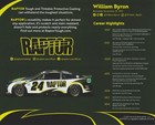 2023 William Byron Signed Raptor Chevy Camaro Nascar Cup Hero Card