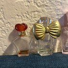 Vintage Lot Of 10 Ten Miniature Mini Tiny Glass Crystal Bottle Small Assortment