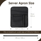 Server Apron Restaurant Serving Pockets Waist Pouch 59 Inch Adjustable Belt