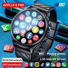 Lokmat Appllp 8 Pro 4g Smart Watch Wifi Gps Bt Smartwatch Support Nano Sim