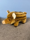 Vtg Hansa Wild Boar Pig Plush Realistic Wildlife Zoo Stuffed Animal