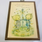 Vintage Wooden Hanging Wall Plaque  Hallmark Springbok Joy  8 Inch 500de1017