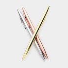 Tri Tone Gold Rose Gold Silver Ballpoint Writing Pens Office Stationery Set 3pcs