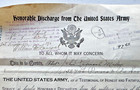 1918 Wwi Honorble Discharge Papers From The United States Army Private Maley