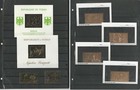British Royalty Stamp Collection  7 Pages Gold Foil Princess Diana Mint Nh  w 