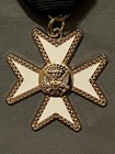 York Rite Ribbon Pin Maltese Cross Knights Templar Order Of Malta Masonic New 