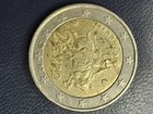 2002 2    2     Greece 2 Euro Bimetallic Coin With  s  On The Star S Mint  finland  