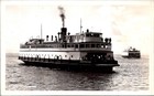 Rppc Real Photo Postcard Great Lakes Steamer Ferry Passenger P-1016