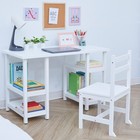 Fantasy Fields Wooden Desk   Chair Set  White